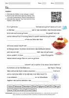 Vorschau - Arbeitsblätter - Arbeitsblatt zum Thema "Eis" + Onlineübung & MP3 + Infografik - Deckblatt