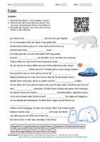 Vorschau - Arbeitsblätter - Arbeitsblatt zum Thema "Eisbär" + Onlineübung & MP3 + Mindmap + Infografik - Deckblatt