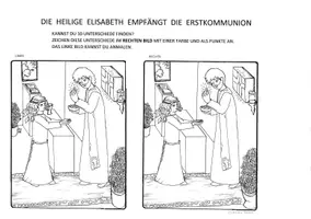 Vorschau - Bildkarten - Erstkommunion: tolles Material - mit Hl. Elisabeth, Hl. Klara... - Seite 1