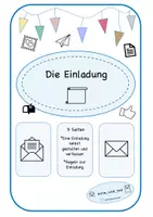 Vorschau - Arbeitsblätter - Einladung // kennenlernen-schreiben-gestalten - Deckblatt
