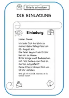 Vorschau - Arbeitsblätter - Einladung // kennenlernen-schreiben-gestalten - Seite 3