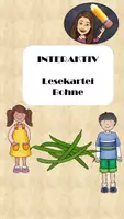 Vorschau - Interaktives Material - Die Bohne Lesekartei interaktiv - Deckblatt