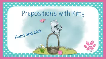 Vorschau - Interaktives Material - interaktive PDF - Prepositions with Kitty - Read and click - Seite 1