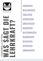 Vorschau - Fördermaterial/Inklusion - DaF/Lehrersprache für die 1. Stunde in der BS (11 Sprachen) - Seite 1