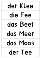 Vorschau - Arbeitsblätter - Merkwörter mit Doppelvokal (aa, ee, oo) - Seite 3