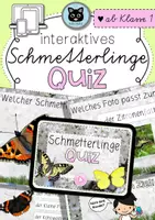 Vorschau - Präsentationen/Tafelbilder - Interaktive PDF | Quiz | Schmetterlinge | ab Klasse 1 - Deckblatt