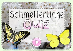 Vorschau - Präsentationen/Tafelbilder - Interaktive PDF | Quiz | Schmetterlinge | ab Klasse 1 - Seite 1