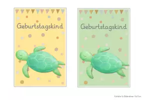 Vorschau - Bildkarten - Schildkrötenklasse Geburtstagsschilder - Seite 3