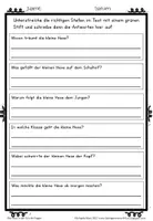Vorschau - Arbeitsblätter - Lesekompetenz fördern in der Grundschule- Texte lesen- Übungen und Arbeitsblätter (IGLU-Studie) - Seite 3