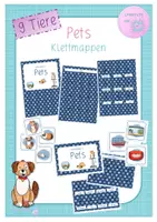 Vorschau - Stationenlernen - Klettmappe - 9 Pets - Deckblatt