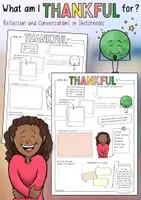Vorschau - Arbeitsblätter - Thankful / Thankfulness - in Sketchnotes - Deckblatt