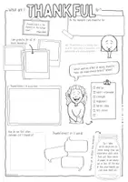 Vorschau - Arbeitsblätter - Thankful / Thankfulness - in Sketchnotes - Seite 1