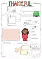 Vorschau - Arbeitsblätter - Thankful / Thankfulness - in Sketchnotes - Seite 2