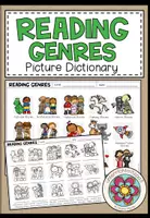 Vorschau - Arbeitsblätter - Reading Genres - Picture Dictionary (+Worksheet) - Deckblatt