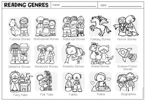 Vorschau - Arbeitsblätter - Reading Genres - Picture Dictionary (+Worksheet) - Seite 2
