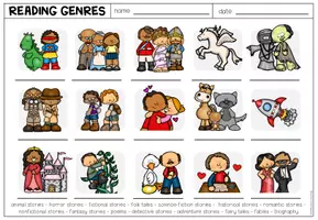 Vorschau - Arbeitsblätter - Reading Genres - Picture Dictionary (+Worksheet) - Seite 3
