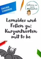 Vorschau - Präsentationen/Tafelbilder - Lernvideo und Folien zu: Kurzantworten mit to be - Deckblatt