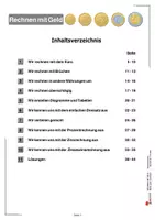 Vorschau - Arbeitsblätter - Rechnen mit Geld Sekundarstufe | Prozentrechnung, Dreisatz, Zinsrechnung, Währungen, Brüche | Mathematik Sekundarstufe I Klasse 5-6 Lösungen - Seite 2