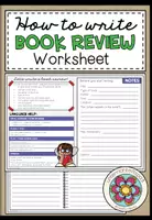 Vorschau - Arbeitsblätter - BOOK REVIEW - Worksheet (Writing) - Deckblatt