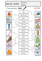 Vorschau - Arbeitsblätter - Clothes (3. Klasse): Vocabulary worksheets / Arbeitsblätter zum Vokabular - Seite 3