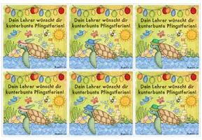 Vorschau - Bildkarten - Grußkarte für die Pfingstferien (für Schildkrötenklassen) - Seite 2