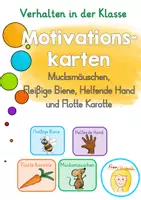 Vorschau - Bildkarten - Verhaltenskarten Motivation für die Klasse - Deckblatt