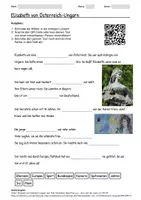 Vorschau - Arbeitsblätter - Arbeitsblatt zum Thema "Elisabeth von Österreich-Ungarn" + Onlineübung & MP3 + Mindmap + Infografik - Deckblatt