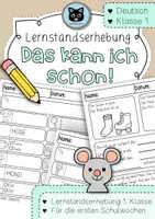 Vorschau - Arbeitsblätter - Das kann ich schon! Lernstandserhebung Deutsch | Klasse 1 - Deckblatt