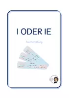 Vorschau - Stationenlernen - i oder ie - Rechtschreibung - Deckblatt