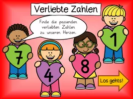 Vorschau - Interaktives Material - Verliebte Zahlen (interaktives PDF) - Seite 2