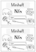 Vorschau - Arbeitsblätter - Buchstabe N/n - Miniheft für die Buchstabeneinführung - Seite 1
