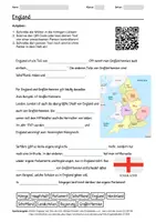Vorschau - Arbeitsblätter - Arbeitsblatt zum Thema "England" + Onlineübung & MP3 + Infografik - Deckblatt