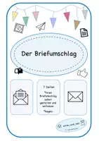 Vorschau - Unterrichtsreihen - Briefumschlag // Regeln-gestalten-malen - Deckblatt