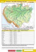 Vorschau - Arbeitsblätter - Amazonas – das größte Flusssystem der Erde - Deckblatt