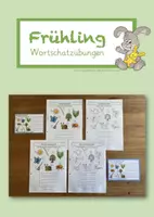 Vorschau - Arbeitsblätter - Frühling - Wortschatz - Deckblatt