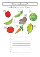 Vorschau - Arbeitsblätter - Wortschatz GEMÜSE - Seite 3