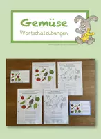 Vorschau - Arbeitsblätter - Wortschatz GEMÜSE - Deckblatt