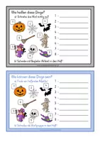 Vorschau - Arbeitsblätter - Wortschatz HALLOWEEN - Seite 1