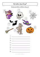 Vorschau - Arbeitsblätter - Wortschatz HALLOWEEN - Seite 2