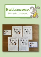 Vorschau - Arbeitsblätter - Wortschatz HALLOWEEN - Deckblatt