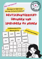 Vorschau - Spiele - Deutschunterricht: Spielideen zu Nomen - Deckblatt