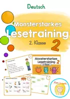 Vorschau - Aufgabenkarten - Monsterstarkes Lesetraining 2 (2. Klasse) - Deckblatt
