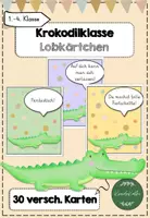Vorschau - Bildkarten - Krokodilklasse 30 Lobkärtchen - Deckblatt