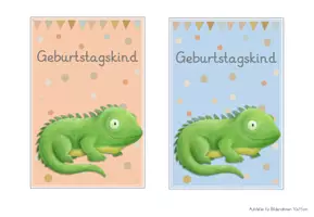 Vorschau - Bildkarten - Leguanklasse Geburtstagsschilder - Seite 2