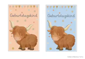 Vorschau - Bildkarten - Yakklasse Geburtstagsschilder - Seite 2