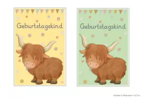 Vorschau - Bildkarten - Yakklasse Geburtstagsschilder - Seite 3