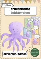 Vorschau - Bildkarten - Krakenklasse 30 Lobkärtchen - Deckblatt