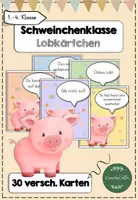 Vorschau - Bildkarten - Schweinchenklasse 30 Lobkärtchen - Deckblatt