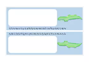 Vorschau - Fördermaterial/Inklusion - Krokodilklasse Namensschilder inkl. ABC - Seite 2
