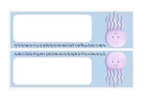 Vorschau - Fördermaterial/Inklusion - Quallenklasse Namensschilder inkl. ABC - Seite 2